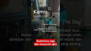 sederhana saja dan senyumin ajha