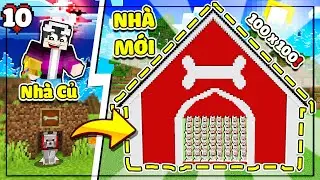 MÌNH ĐÃ XÂY NGÔI NHÀ SIÊU KHỔNG LỒ CHO GIA ĐÌNH CHÓ SÓI TRONG MINECRAFT SINH TỒN 1.21