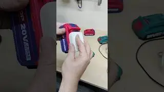 قطعه رائعه لمروحه الصيف 😂 من #pvc تحويل بطاريات #emtop و#total #ingco