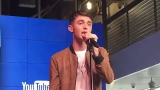 Greyson Chance at EP Somewhere Over My Head Launch in 2016