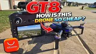 How is this DRONE so CHEAP?? | GT8 Drone with HUGE SCREEN