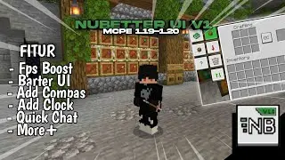 Bestt!!! NuBetter UI V1Mcpe 1.19 - 1.20 (Fps Boost, Barter UI, Quick Chat, More+)