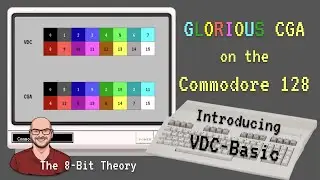 C128‘s VDC vs IBM XT‘s CGA: 16 Color Graphics using the 30 year old VDC-Basic extension