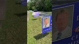 Politics can get nasty - Attaching razor blades to signs.