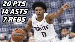 Scoot Henderson vs Memphis Hustle 2.23.23 | 20 pts (9-16 FG, 2-4 3pt), 14 Ast, 7 Reb, 3 Blk 1Stl 3TO