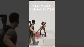 MELEE COMBO SYSTEM AND NEW WEAPON! Zombie Shooter Kit v2 - UNREAL ENGINE 5  #unrealengine #ue5game