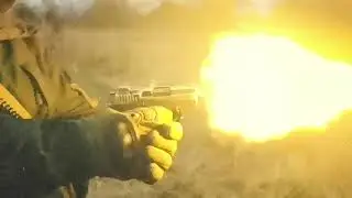 Выстрел Stalker M-906 красным slow mo