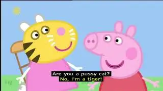 Учим английский язык вместе со свинкой Пеппа  1   The School Fete with subtitles