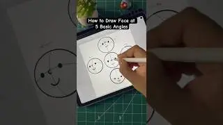 Basic face perspective drawing tutorial for beginners step-by-step #drawingforbeginners #shorts