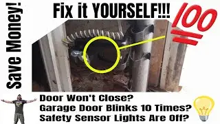 Chamberlain Garage Door Opener Clicks 10 Times Won't Close The Door | Check This Common Problem