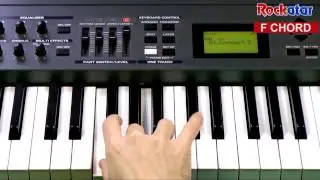 F chord on Keyboard