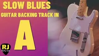 Slow Blues Guitar Backing Track in A