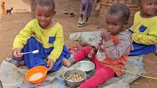 Christmas rice and beans in Tanzania