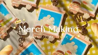 how to make keychain + washi tape and stickers on VOGRACE ᐢ..ᐢ🍞 pt1/2 | how + review || ˎˊ˗