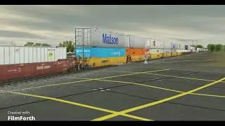 Trainz 2019 BNSF Q-Train East from Galesburg to Chillicothe