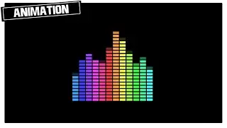 MUSIC EQUALIZER | AUDIO COLOUR SPECTRUM | MOTION BACKGROUND | FREE STOCK ANIMATIONS & OVERLAYS [CCM]