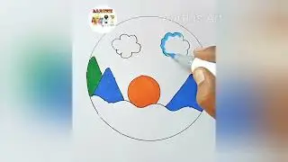 easy scenery drawing #simple #draw #scenery #scenerydrawing #art #scenerypainting #easy #painting