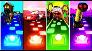 Mcqueen vs Spider House Head vs Bus Eater vs Thomas The  Train exe/Tiles Hop EDM  RUSH