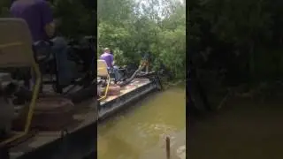 Расчистка берега от кустов