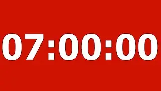 7 hour dark red timer