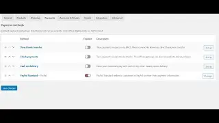 Woocommerce Default Payment Methods
