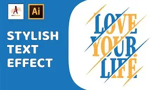 Illustrator Beginner Tutorial: Stylish Text Effect