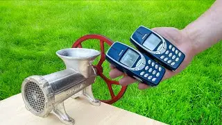 NOKIA 3310 VS MeatGrinder | Crushing Nokia 3310 with a Meat Grinder: Mind-Blowing Experiments