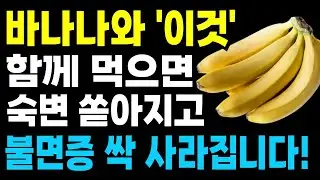 바나나와 함께 먹으면 보약되는 음식 3가지와 레시피 총정리! 상극음식 TOP 3! 값비싼 영양제 대신 '이것' 드세요. 변비에 좋은 음식, 불면증에 좋은 음식. 장건강.
