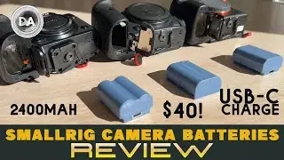 SmallRig Camera Batteries for Canon, Sony & Fuji Review | Large  2400 mAh + USB-C Charging