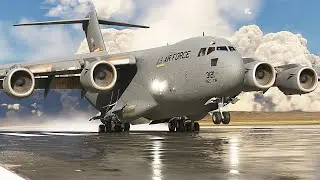 MIST-ical Landing | C17 Globemaster | Edwards AFB | Microsoft Flight Simulator