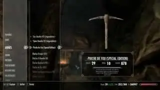 Skyrim "Pioche de fou"