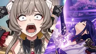 Sandrone JP VA Reaction first time meet Raiden Shogun is HILARIOUS. Genshin Impact 