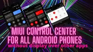 MiUi control center for all android phones.without display over other apps #jinith_eranga