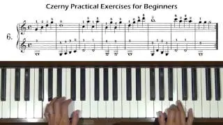 Czerny Practical Exercises for Beginners Op. 599, No. 6 Piano Tutorial