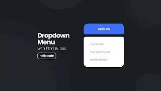 Tutorial Dropdown Menu dengan HTML CSS & Javascript