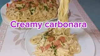 Low budget creamy carbonara pero pang malakasan ang lasa