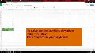 Google Sheets - sum, average, deviation