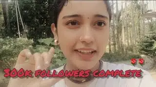 Instagram 300k followers complete..🙇‍♀️🌹 