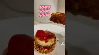 Mini protein strawberry cheesecakes
