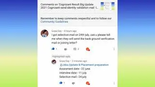Cognizant Result 😱 Cognizant send Selection mail Assessment test date 22 June 2021 must watch it 👍