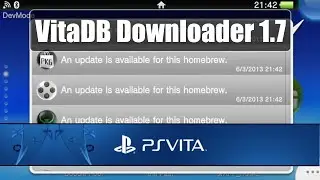 VitaDB Downloader 1.7 Released | Homebrew Downloader/Manager for PS Vita