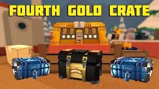 Opening of the fourth GOLD CRATE - Roblox Tower Defense Simulator