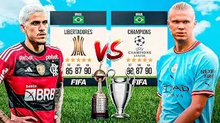Coloquei a SELEÇÃO da CHAMPIONS LEAGUE vs LIBERTADORES no FIFA 23! Quem GANHOU? 🏆