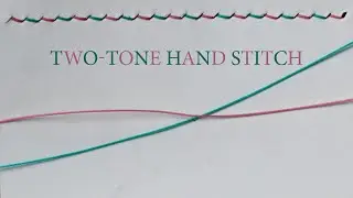 TWO TONE HAND STITCH. Leather craft