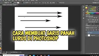 CARA BUAT GARIS PANAH LURUS DI PHOTOSHOP