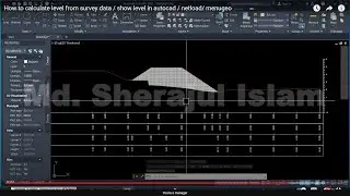 How to create x-section in autocad use sw dtm software and excel