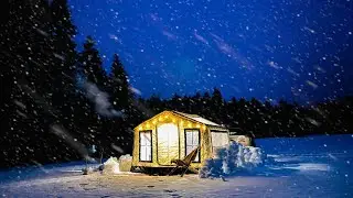 OUR MOST CREEPY CAMP /HOT TENT CAMP WITH STOVE/FEAR FILLED MOMENTS
