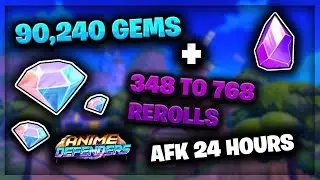 THE ABSOLUTE BEST WAY TO AFK FARM GEMS IN ANIME DEFENDERS
