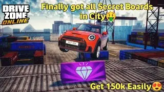 All Secret Boards in City Map | Drive Zone Online