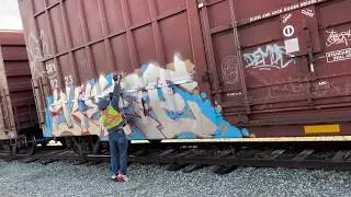 RAW Audio / Video - KEEP6 (Instagram @KillaKeep) Train Graffiti Video - Stompdown Killaz